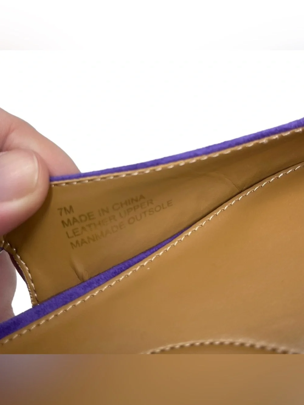Talbots “Edison” Purple Suede Cap Toe Slingback Flats Women’s Size 7M